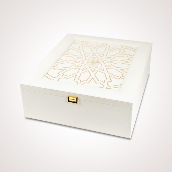 Customized White Leather Box