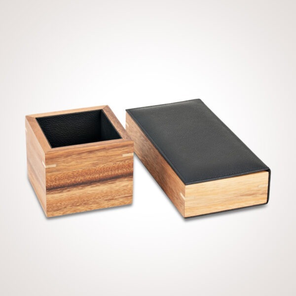 Wood & Genuine Leather Office Accessories